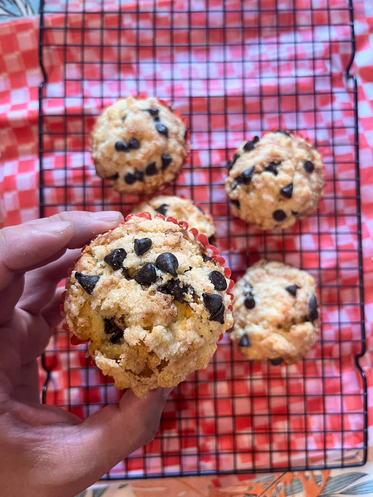 Muffins con chips de chocolate